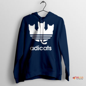 Purr-fect Adidas Cat Lover's Navy Hoodie