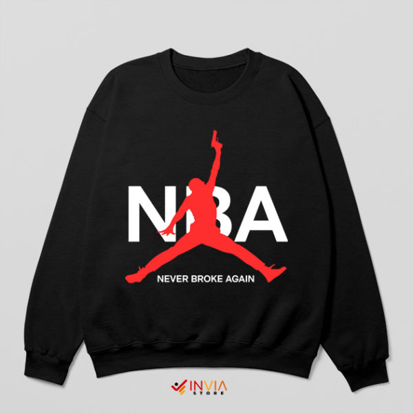 YoungBoy NBA Air Max Logo Black Sweatshirt