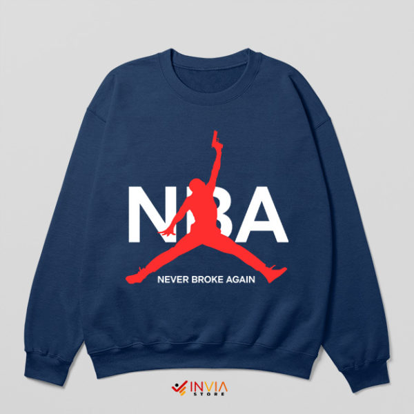 YoungBoy NBA Air Max Logo Navy Sweatshirt