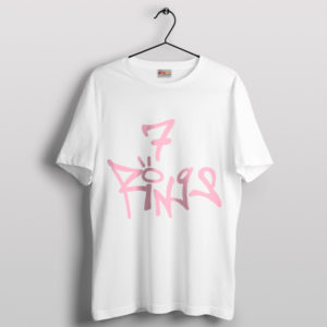 Ariana Grande 7 Rings White Graphic T-Shirt Thank U, Next