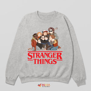Character Costumes Stranger Things 5 Sport Grey Sweatshirt Netflix