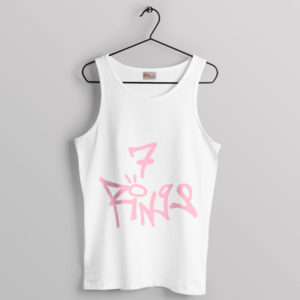 Cover Art Ariana Grande 7 Rings White Tank Top