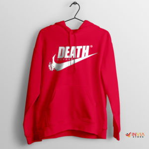 Death Just Do It Japanese Red Hoodie Nike Symbol