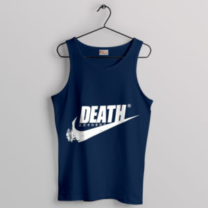Death Just Do It Nike Funny Navy Tank Top Parody