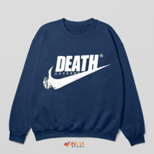 Death Just Do It Nike Navy Sweatshirt Logo Parody