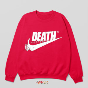 Death Just Do It Nike Red Sweatshirt Logo Parody