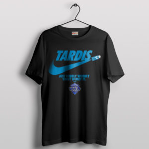 Doctor Who Gears Timey Wimey Nike Black T-Shirt