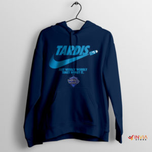 Doctor Who Time Traveler's Nike Swoosh Navy Hoodie