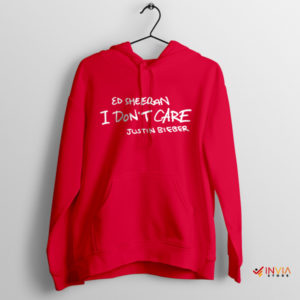 Ed Sheeran I Don't Care Red Hoodie