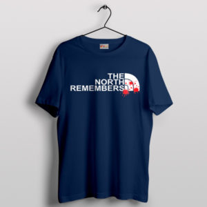 GOT The North Remembers Navy T-Shirt