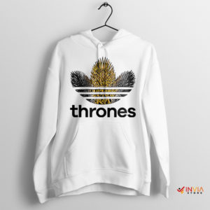 Hoodie White Thrones Adidas Three Stripes HBO Series