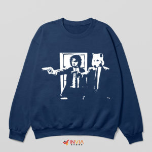 Jon Snow The Wolf Pulp fiction Navy Sweatshirt