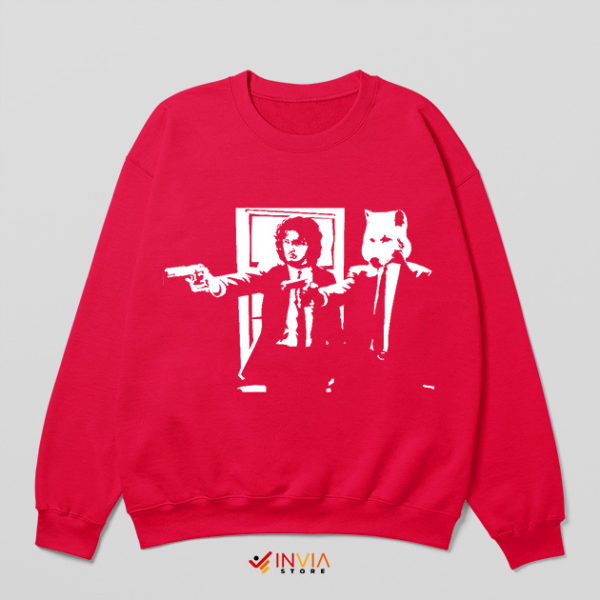 Jon Snow The Wolf Pulp fiction Red Sweatshirt