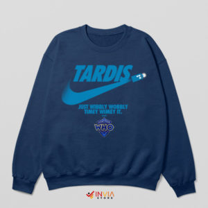 Just in Time Wibbly Wobbly Nike Navy Sweatshirt