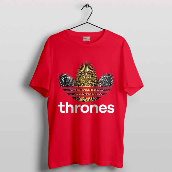 Merch Game of Thrones Adidas Logo Red Tee Shirt
