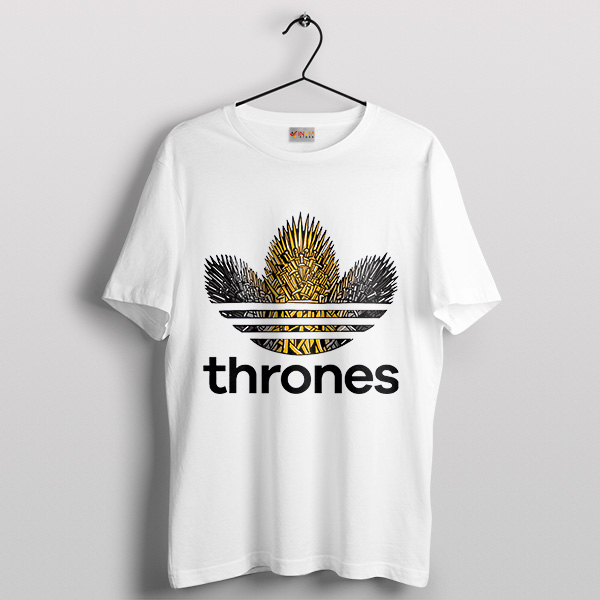 Merch Game of Thrones Adidas Logo White Tee Shirt