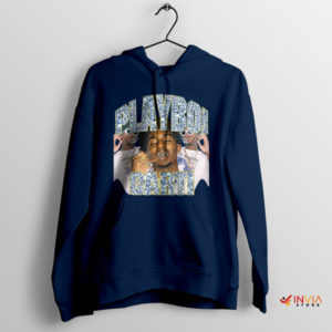 Playboi Carti Die Fashion Navy Hoodie Hip Hop Merch