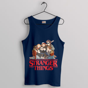 Stranger Things 5 Characters Outfits Comic Navy Tank Top Netflix