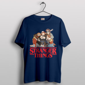 Stranger Things 5 Comics Best Character Navy T-Shirt TV Series