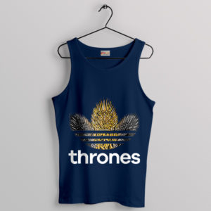 Symbol Thrones Adidas Three Stripes Navy Tank Top GOT