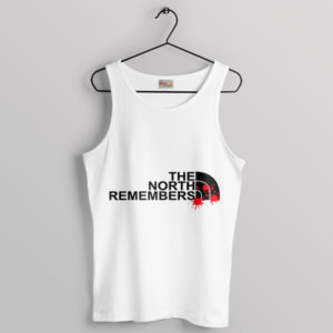 The North Remembers GOT Quote White Tank Top