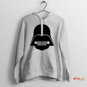 Darth Vader Helmet Jeep Logo Sport Grey Hoodie Star Wars Meme