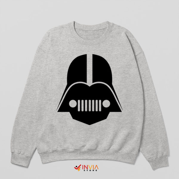 Darth Vader Helmet Jeep Sport Grey Sweatshirt The Force Awakens