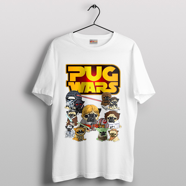 Pug Puppies Star Wars Costumes White Tshirt Cosplay