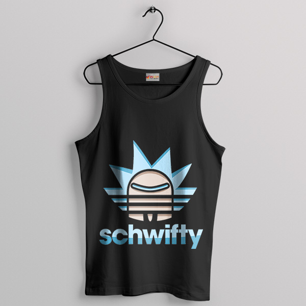 Schwifty Labs Rick Morty Adidas Black Tank Top