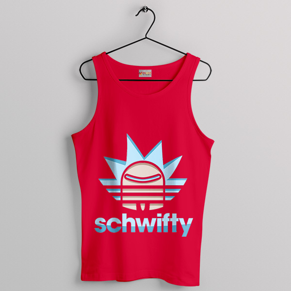 Schwifty Labs Rick Morty Adidas Navy Tank Top