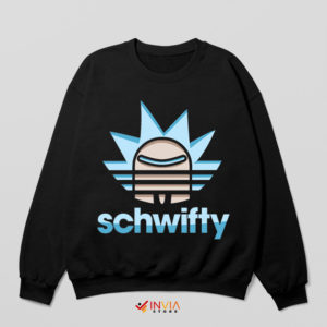 Watch Get Schwifty Meme Adidas Black Sweatshirt Graphic