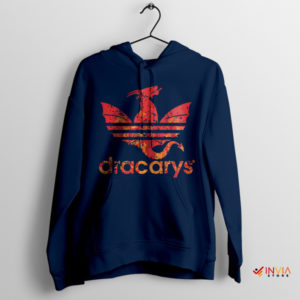 Dracarys Dragon Meme Adidas Navy Hoodie Game of Thrones