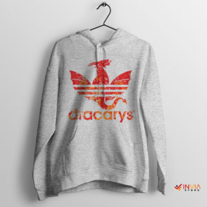 Dracarys Dragon Meme Adidas Sport Grey Hoodie Game of Thrones