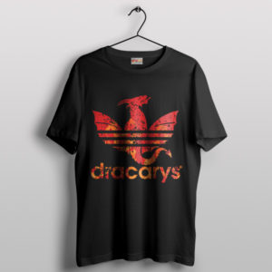 Dracarys Got Scene Adidas Black Tshirt Game of Thrones Logo