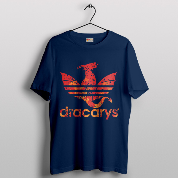 Dracarys Got Scene Adidas Navy Tshirt Game of Thrones Logo