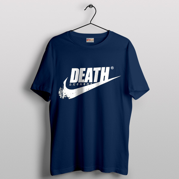 Death Just Do It Japanese Navy Tshirt Nike Meme