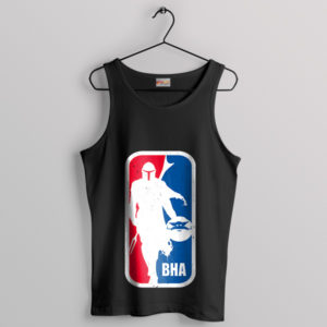 Din Djarin Armor Mandalorian 3 Black Tank Top