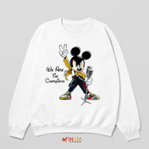 Freddie Live Aid Mickey Mouse Sweatshirt Champions Song