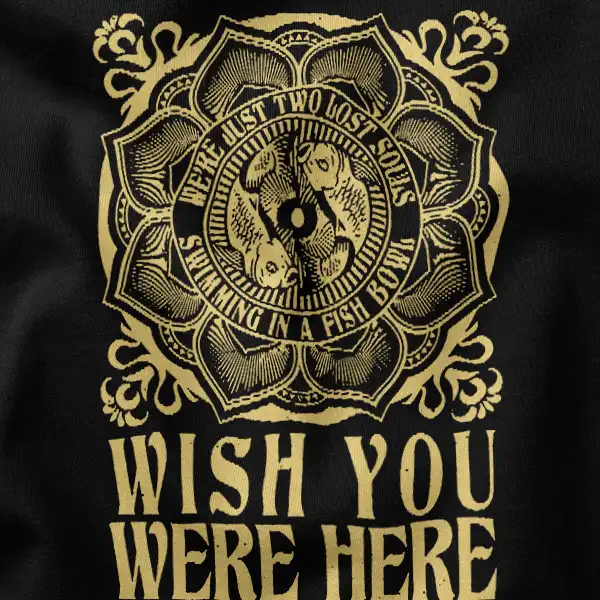 Wish You Were Here Tour Psychedelic Graphic Merch