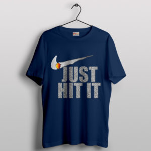 Just Hit It Navy T-Shirt Nike Smoke Just Do It