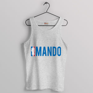 Mando Without Helmet NBA Logo Tank Top Mandalorian