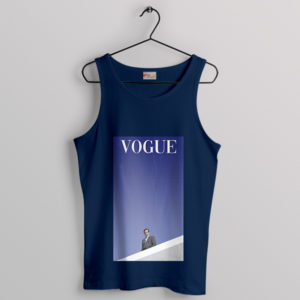 Michael Scott Tv Meme Vogue Navy Tank Top