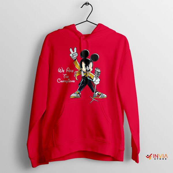 Mickey Freddie Live Aid Outfit Red Hoodie The Champions