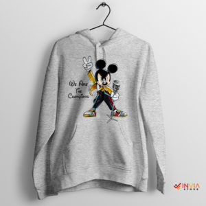 Mickey Freddie Live Aid Outfit Sport Grey Hoodie The Champions