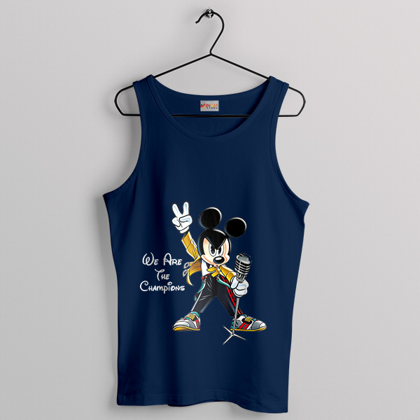 Mickey The Champions Freddie Navy Tank Top Live Aid