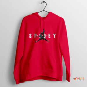 Spider Verse Air Jordan Red Hoodie Spidey Comics