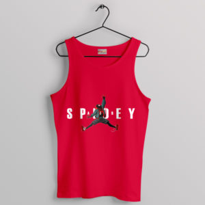 Spidey Comic Air Jordan Red Tank Top Miles Morales MCU