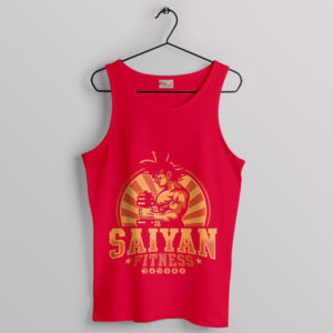 Super Saiyan Fit Goku Vegeta Red Tank Top Insaiyan Gym