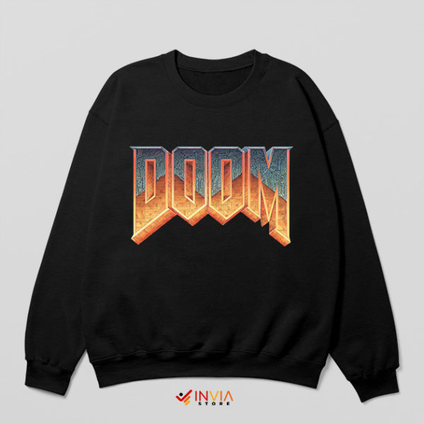 Action Doom Series Logo Black Sweatshirt Game Online