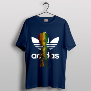 Baby Groot Adidas Symbol Navy T-Shirt Guardians of the Galaxy 3